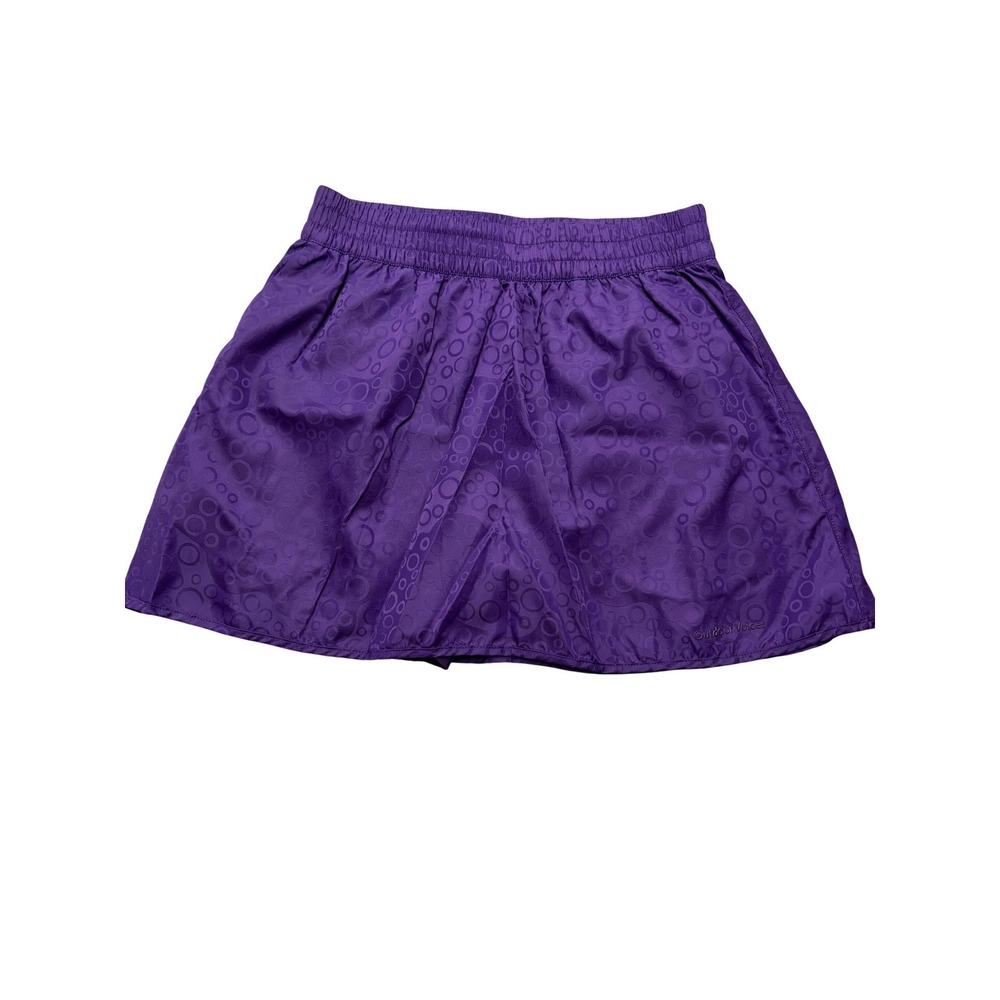 Outdoor Voices Skort Womens‎ S Purple Geometric Athletic Built In Shorts Running